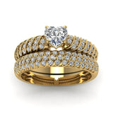 Bague Couple Dorée Pierres