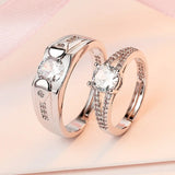 Bague Couple Grand Solitaire