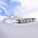 Bague Couple Pierre Bleue