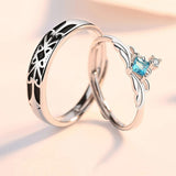 Bague Couple Pierre Bleue