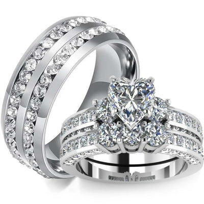 Bague Couple Pierres