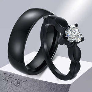 Bague Couple Zirconium