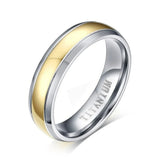 Bague de Couple Dorée Solitaire