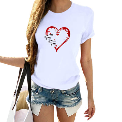 Tee Shirt Couple Coeur Love