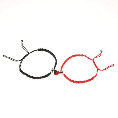 Bracelet Couple Coeur Bicolore