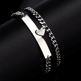 Bracelet Couple Coeur Connecté