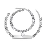 Bracelet Couple Coeur Connecté