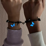 Bracelet Couple Coeur Papillon