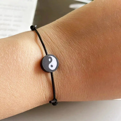 Bracelet Couple Cordon Yin Yang