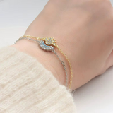 Bracelet Couple Soleil Lune Pierres