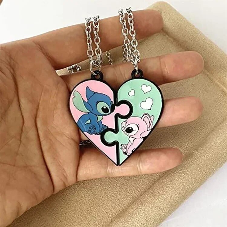 Chaîne De Collier De Couple En Forme De Cœur Magnétique Pour Les