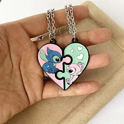 Collier Meilleure Amie Stitch Angel Coeur