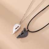 Collier Couple Cœur Ange 