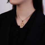 Collier Couple Cœur et Clé Amour Éternel