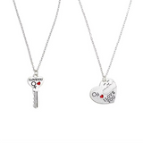 Collier Couple Coeur Clé