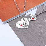 Collier Couple Coeur Clé