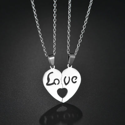 Collier Couple LOVE Coeur