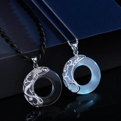 Collier Couple Rond Fluo