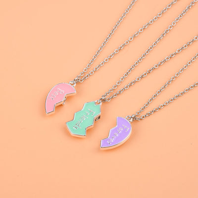 Collier Meilleure Amie BFF pour 3