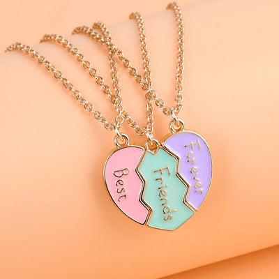 Collier Meilleure Amie BFF pour 3