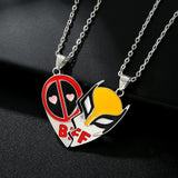 Collier Meilleure Amie Coeur Masque