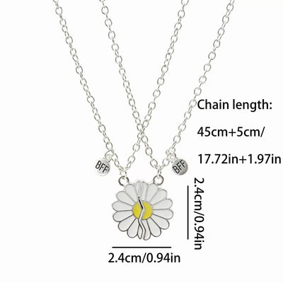 Collier Meilleure Amie Fleur