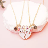 Collier Meilleure Amie Lapins