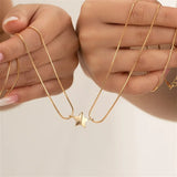 Collier Meilleure Amie Étoile Dorée 