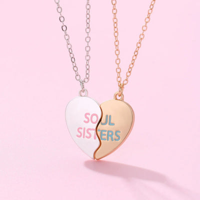 Collier Meilleures Amies Sœurs dans l'Âme