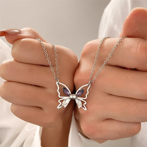 Collier pour Meilleure Amie Papillons