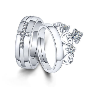 Bague Promesse Couple Coeurs