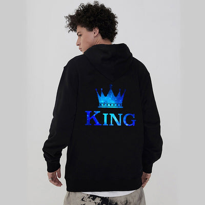 Sweat Couple King Queen Couronne Fluo
