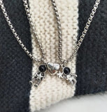 Collier Couple Cosmonaute