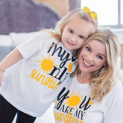 T Shirt Mère Fille Rayon de Soleil