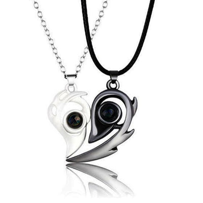 Collier Couple Coeur Assorti