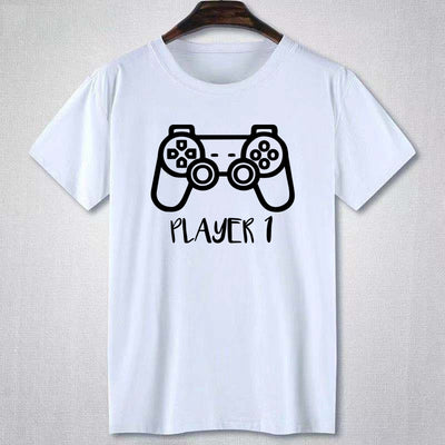 T Shirt Père Fils Console de Jeux