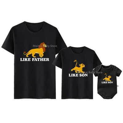 T Shirt Père Fils Roi Lion