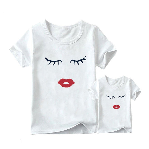 T Shirt Maman Fille Maquillée