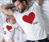 T Shirt Père Fils Coeur