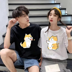 T Shirt Couple Manga Animaux