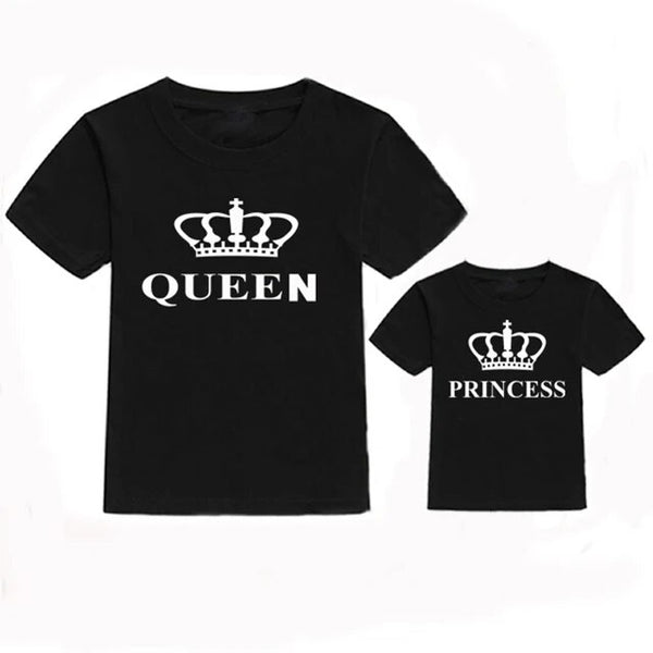 T Shirt Mère Fille Reine et Princesse