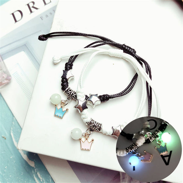 Bracelet Couple Fluo Couronne