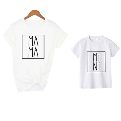 Tee Shirt Mère Fille Mama Mini
