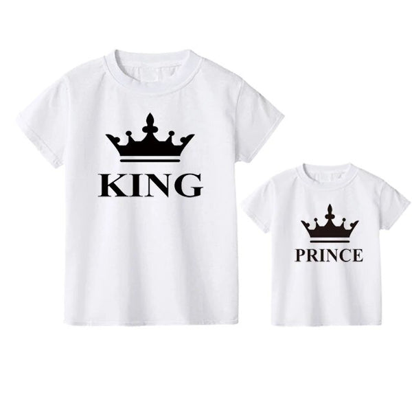 T Shirt Père Fils King et Prince