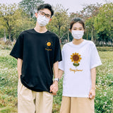 T Shirt Couple Tournesol