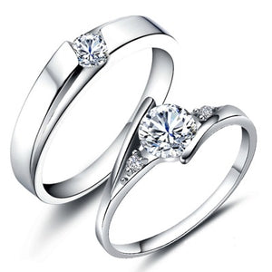 Bague Couple Pierre Solitaire