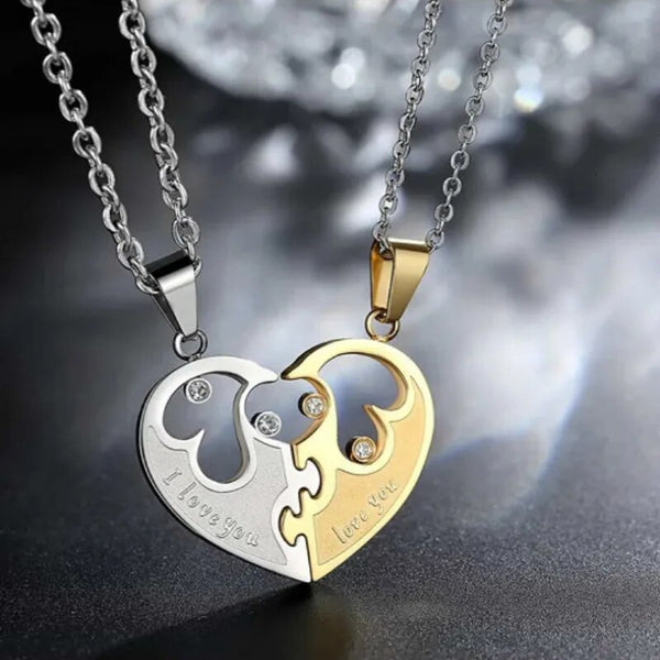 Collier Couple Coeur Love