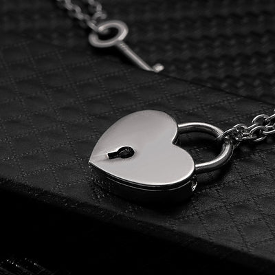 Collier Couple Coeur et Clé
