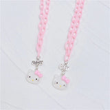 Collier Meilleure Amie Hello Kitty Rose