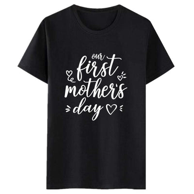 T Shirt Maman Bébé Première Fête des Mères